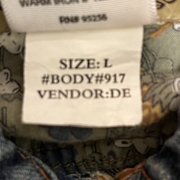 Hint Jeans Kids Denim Jacket Size Large, Distressed, Pocket & Button Details - Picture 6 of 7